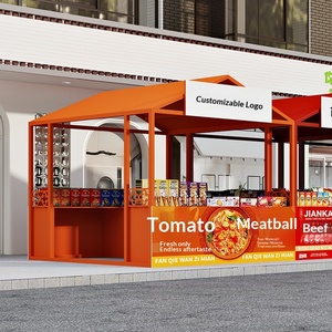 Carrello Espositivo Commerciale per Mercato Notturno, Stand Stradale, Carretto Fiori, Gazebo Smontabile per Eventi, Espositore Promozionale in Ferro - Product Image 1