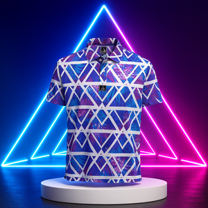 Nouveau design, logo personnalisé, 88% polyester, 12% élasthanne, motifs par sublimation, vêtements de golf pour hommes, polo à séchage rapide - Product Image 3