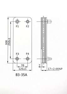 Intercambiador de Calor de Doble Pared Soldado por Brazing de Acero Inoxidable SS304/SS316L de Alta Eficiencia HRALE, Certificado CE, Directo de Fábrica Profesional - Product Image 3