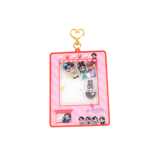 Porte-clés à impression recto verso <span class=keywords><strong>Shaker</strong></span> acrylique anime <span class=keywords><strong>personnalisé</strong></span> Charmes en plastique à impression numérique personnalisés Charm Alloy Zinc - Product Image 2