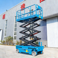 Plateforme de travail aérienne électrique autopropulsée, petite nacelle élévatrice mobile hydraulique sur remorque à vendre