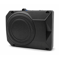 Subwoofer actif professionnel de 10 pouces sous le siège, 180W, amplificateur intégré, corps fin en aluminium moulé sous pression pour système audio de voiture
