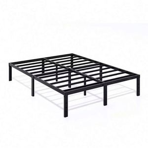 Cama de plataforma de metal duradera para almacén, estructura de hierro para sala de estar, cama de metal para hotel, estructura de cama de hierro con base gruesa - Product Image 1