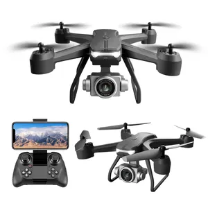 Drone Mini profesional kamera HD 4K, mainan helikopter Quadcopter lipat satu tombol ambil dan pendaratan untuk anak-anak