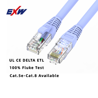 Venta al por mayor Cable de conexión de red UTP Rj45 LAN Ethernet Cable de puente de extensión Cat5 Cat5e Cat6 Cat6a Cat7 Cat8 para telecomunicaciones