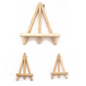 Mini chevalet en bois triangulaire, support de téléphone portable, cadre photo de bureau pour enfants, chevalet pour peinture et peinture à l'huile - Product Image 1