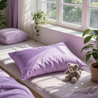 Taie d'oreiller 100% coton tissé de luxe, écologique, hypoallergénique, avec broderie personnalisée pour usage domestique