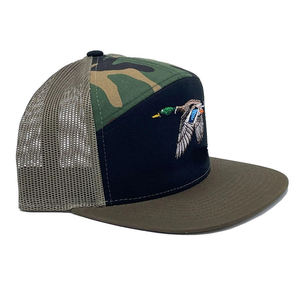 Custom Wholesale High Quality Ri 168 Trucker Hat Custom Mesh Gorras Woven Patch Logo Hunting <b>Cap</b> Outdoor <b>Camo</b> Trucker Hat - Product Image 6