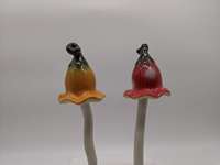 Figurine en céramique de champignon de jardin, piquet de plantes décoratives, accessoires ornementaux de pelouse pour l'extérieur