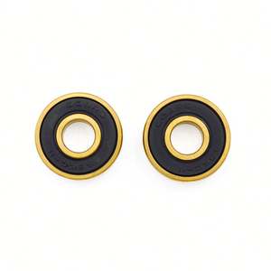 Rodamientos de Skateboard con Logotipo Personalizado, ABEC 11 de Alta Velocidad, 608, Rodamientos de Bolas de Cerámica Híbrida de Titanio Dorado, Rodamientos de Bolas de Ranura Profunda - Product Image 6