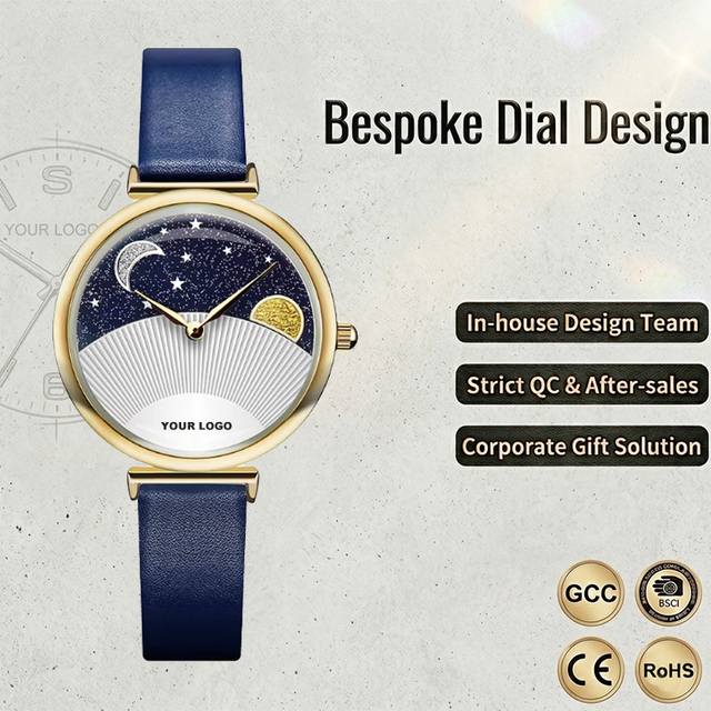 K0124L Minimalist Women Quartz Watch Custom Logo PU Leather Band Elegant Ladies Wristwatch Alloy Case 32.5mm