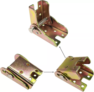 Charnières pliantes autobloquantes à 110 degrés pour table pliante 65x45mm - Utilisation salon et bureau à domicile - <span class=keywords><strong>Test</strong></span> de 50 000 cycles - Épaisseur 2,5mm - Product Image 1
