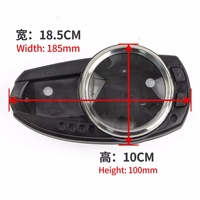 Carcasa para Velocímetro de Motocicleta Negra Compatible con Z1000 Z750 ZX6R 2007-2009