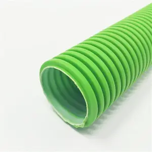 low price colorful plastic pvc double wall corrugated pipe 50-160 layer for cable