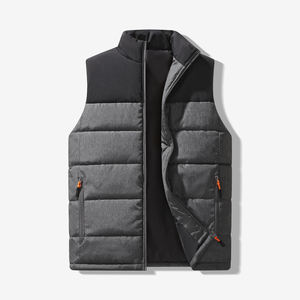Chaleco de plumón para exteriores, chaqueta de plumón para hombres y mujeres, tira reflectante para mantener el calor en primavera y otoño e invierno, logotipo personalizado - Product Image 1