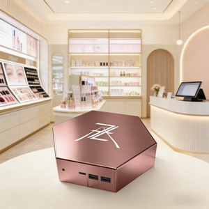 Mini PC Host Rose Brumeux Nouveau Affichage 4K pour Présentation de Produits en <span class=keywords><strong>Magasin</strong></span> de Cosmétiques et Gestion de Recharges Clients – Apparence Élégante - Product Image 2