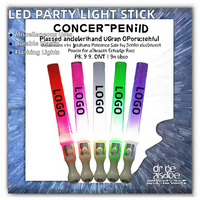 Bâton lumineux LED cylindrique personnalisé avec logo, clignotant, pour fêtes, Nouvel An, festivals, carnavals, accessoires de cheering, commande en gros