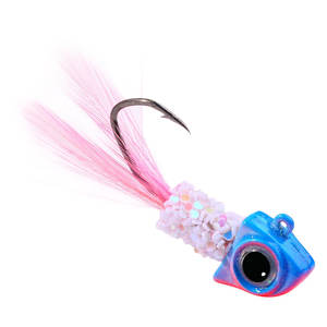 HEGNJIA 5 piezas/bolsa 3.5g Jig Head de Plomo con Pluma, Anzuelo Afilado, Jig de Pelo Colorido, Señuelos Artificiales para Pesca en Hielo y Crappie - Product Image 4