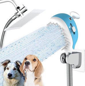 Whale Shape Pets Dogs Sprayer and Scrubber <strong>Shower</strong> Tool <strong>Head</strong> Bath <strong>Attachment</strong> with 3 Modes - Product Image 1