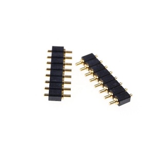 Mùa Xuân Nạp POGO Pin Kết Nối 8 Pin 2.54 Mm Pitch 5.5 Mm Chiều Cao Qua Các Lỗ PCB Dọc Hàng Duy Nhất 8 người Ba Lan Nam - Product Image 4