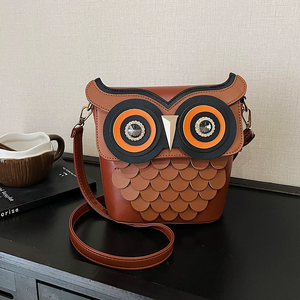 Nouveau Sac Messager Carré en Cuir PU pour Téléphone Portable, Design Hibou Tendance 2024, Mignon et Original, pour Femmes - Product Image 2