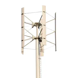 Turbina de viento Vertical de alta calidad, frenos electromagnéticos serie H12, 3kw, 48v