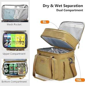 Muestra Gratuita de Bolsa Térmica Personalizada, Bolsa de Almuerzo Aislada Grande de Oxford Suave, Mochila para Picnic, Enfriador de Botellas de Vino, Almacenamiento de Alimentos - Product Image 5