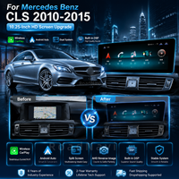 Système de navigation Android HD double système RoadNavi pour Mercedes-Benz CLS 2010-2015, lecteur multimédia vidéo, CarPlay sans fil, GPS