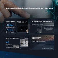 Pantalla Interactiva LCD 4K de 65 Pulgadas BOE, con 20 Puntos Táctiles, para Conferencias y como Pizarra Digital, Todo en Uno para Reuniones Empresariales