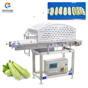 High Capacity Horizontal Zucchini <b>Cutter</b> <b>Machine</b> Single Channel Vegetable Sectioning <b>Machine</b> for Food Processing Factory - Product Image 1