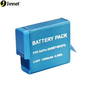 3.85V 1260mAh Batterie Rechargeable pour <span class=keywords><strong>Go</strong></span> <span class=keywords><strong>Pro</strong></span> HERO8 Noir HERO7 Noir <span class=keywords><strong>HERO6</strong></span> Noir HERO5 AHDBT-801 BT-801 - Product Image 2