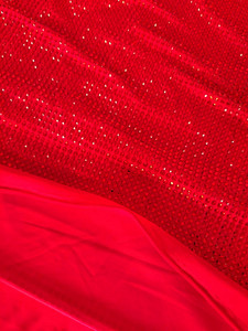 Luxus schwere Stein Perlen Strass Kristall <span class=keywords><strong>Saim</strong></span> bedeckt Strass Stretchy Dance Stoff - Product Image 4