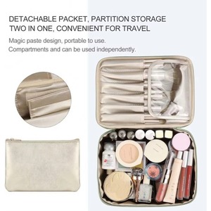 Bolsa de Almacenamiento de Gran Capacidad de Moda de Fábrica BSCI, Bolsa de Maquillaje de PU, Bolsa de Aseo de Viaje - Product Image 4