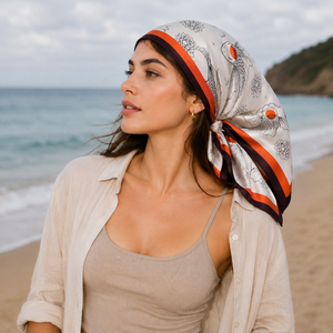 Fashion Adult Breathable European American <b>Scarf</b> Women <b>Silk</b> Square Reversible Digital Print Pattern All Seasons Daily Wear - Product Image 3