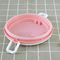 Boîte à Lunch en Acier Inoxydable sans BPA, Conteneurs Alimentaires Superposés, Boîte Bento Forme Ronde