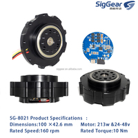 Moteur à engrenages BLDC intégré pour articulation robotique, boîte de vitesses planétaire avec pilote intégré, module de moteur CC sans balais à couple élevé