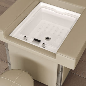 Cama de Lavado de Cabello YUANKAI con Respaldo Elevable, Estructura de Acero Inoxidable, Lavabo para Pies, Sistema de Circulación de Agua y Máquina de Fumigación - Product Image 5