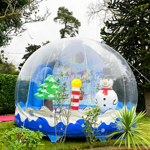 3M Rosa muñeco <span class=keywords><strong>de</strong></span> nieve decoración inflable burbuja tienda al aire libre para alquilar burbuja casa con globos para fiesta - Product Image 3