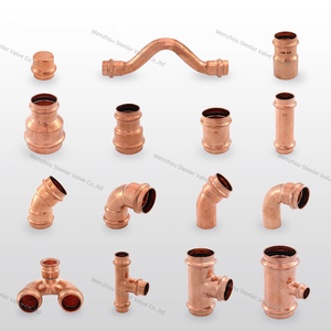 V press reducer connector <strong>Copper</strong> sanitary reducer straight through <strong>pipe</strong> - Product Image 5