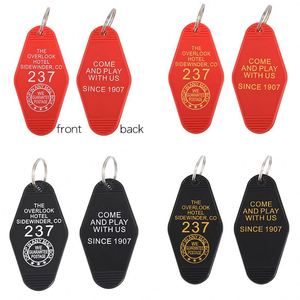 CY Wholesale Custom Promotional Multiple Color DIY Print Hotel <b>Name</b> Acrylic Vintage Hotel Keychain - Product Image 4