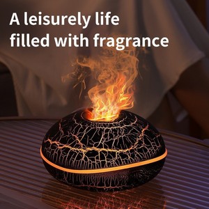 Diffuseur d'huiles essentielles à flamme 200 ml, humidificateur ultrasonique, veilleuse colorée, diffuseur d'arômes pour la maison, le bureau et la chambre - Product Image 4