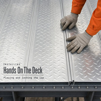 Plancher en acier préfabriqué sans béton pour atelier, support en acier préfabriqué pour projets de construction industrielle