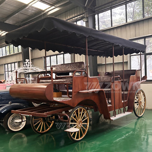 Voiture de tourisme électrique 2026, nouveau design, 4 roues, chariot de chevaux vintage pour parcs, stations balnéaires, mariages et événements - Product Image 6