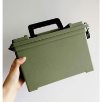 Boîte à munitions en plastique portable de petite taille 290*130*180mm, étanche et légère, pour munitions et équipement de pêche, vente directe d'usine ODM OEM