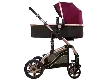 New Convertible 3-in-1 Baby <strong>Stroller</strong> for 0-3 Years Old Lightweight Foldable Shock Absorption Aluminum Alloy Frame Baby <strong>Stroller</strong> - Product Image 1