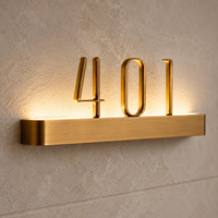 Système de sonnette de porte de chambre d'hôtel personnalisé, plaque de porte électronique, numéros d'appartement, panneau de porte LED, plaques de numéro de porte d'hôtel, bar, école, maison