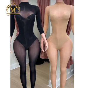 Neue Trendige Damen Mode Rompers Bodysuits+Langarm-Rompers 2-teilig Lässige Damen Zweiteiler Bodycon Jumpsuit Damen Bodysuits - Product Image 2