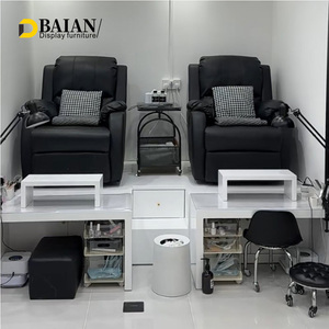 Fábrica Baian Suministra Muebles Blancos <span class=keywords><strong>para</strong></span> Salones de <span class=keywords><strong>Uñas</strong></span>, Así Como Mesas de Trabajo <span class=keywords><strong>para</strong></span> Manicura y Pedicura - Product Image 3