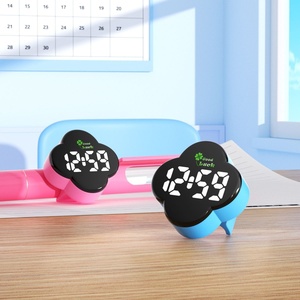 Nuevo Estuche para Bolígrafo con Trébol de Cuatro Hojas, Reloj Electrónico Silencioso para Estudiantes, Reloj de Clase con Tapa de Bolígrafo, Creativo, Resistente al Agua 10m - Product Image 3