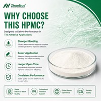 HPMC Hydroxypropylméthylcellulose pour adhésif carrelage, amélioration de la fluidité, qualité construction, éther de cellulose pour mortier sec